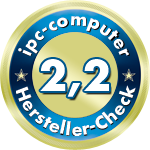 Im Branchendurchschnitt: Das Ergebnis für HP im IPC Notebook-Hersteller Service-Check.