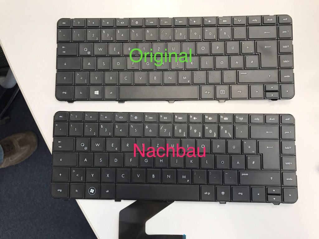 Original vs Nachbau Tastatur