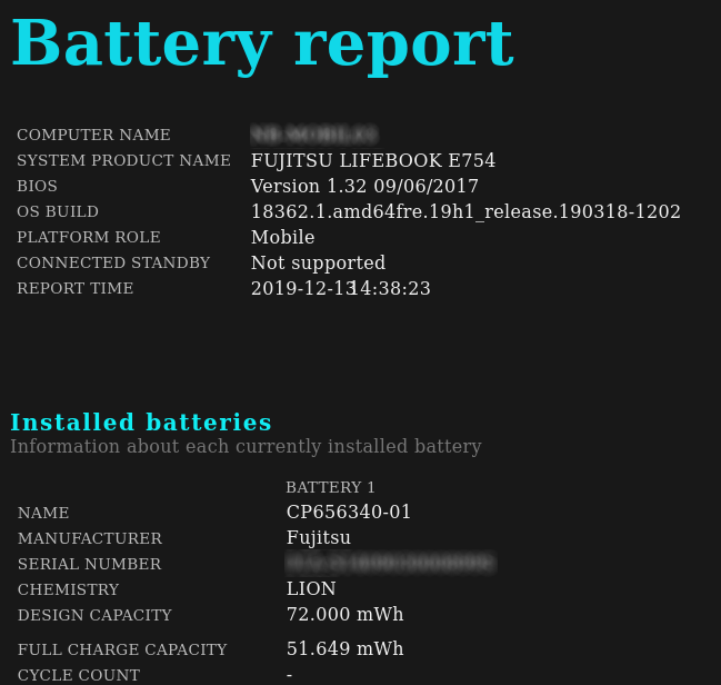 Battery Report in Windows 10 - ipc-computer.de Blog